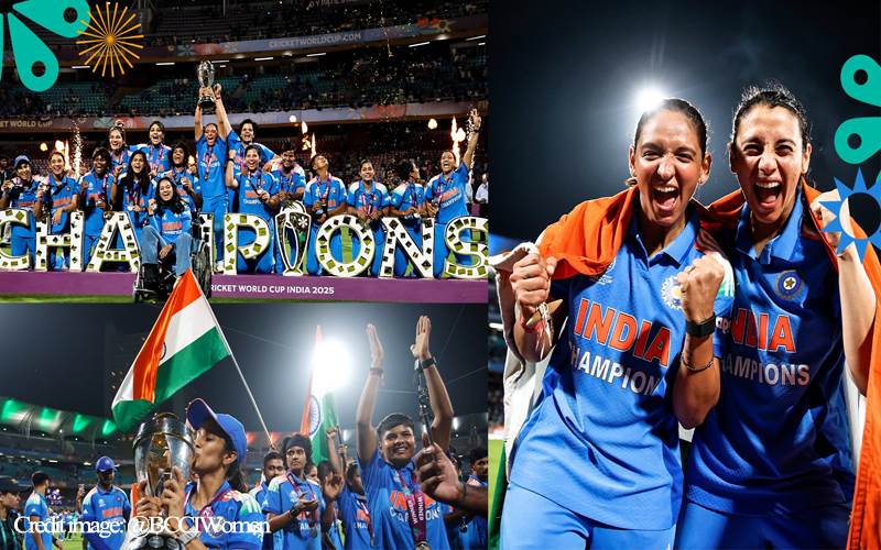 ورلڈ کپ 2025 کی فاتح ٹیم انڈیا پر انعامات کی بارش، جانیں کس نے کتنی رقم دی